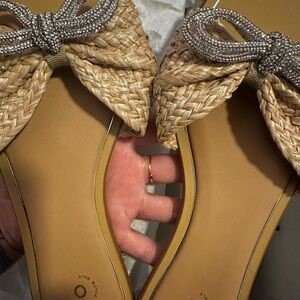 Aldo Women's Beige Woven flat sandals